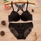 New Sexy Bra Thong Set Butterfly Everyday Women