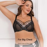 Women Soft Bra Adjustable Sexy Lace Fashion U-back Push Up Bra