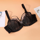 Women Soft Bra Adjustable Sexy Lace Fashion U-back Push Up Bra