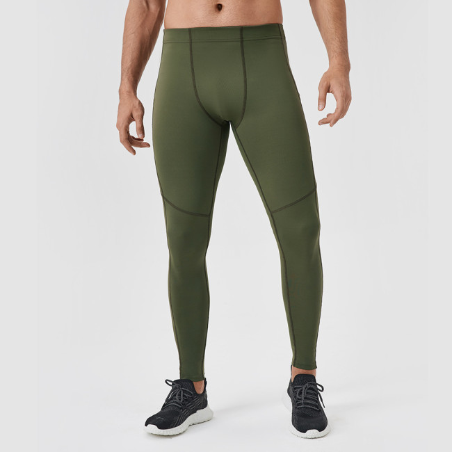 Men's Nylon Fitness Trousers High Elastic Sports Running Trousers