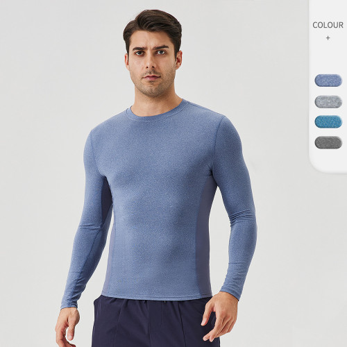 Men's Autumn Fitness Top Quick-drying Running Sports T-shirt Outdoor High-elastic Top