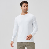 Men's Ice Silk Sports T-shirt Loose Running Fitness Sun Protection Top