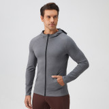 Zippered Fitness Wear Quick-drying Running Training Jacket