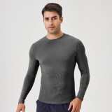 Men's Autumn Fitness Top Quick-drying Running Sports T-shirt Outdoor High-elastic Top