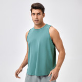 Men's Summer Fitness Vest Sports Top Sleeveless Sports Training Vest