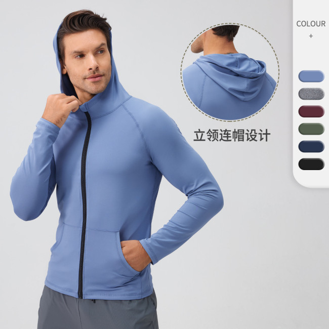 Zippered Fitness Wear Quick-drying Running Training Jacket