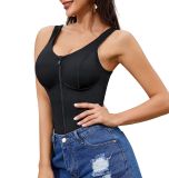 High Quality Women's Waist Trainer Vest Top Tummy Control Smooth Slimmer Shapewear Zipper Breathable Workout Camisole Cami Shape