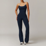 2025 New Women's Sleeveless Jumpsuit One Piece Sports Breathable Bodysuit Backless Gym Fitness Comfortable Jumpsuit Full Length