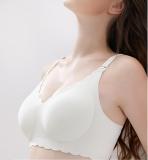 Women's Soft Unlined Lace Nursing Bra Wire-Free Support Maternity Breastfeeding Pump Bra Wave Jacquard Nursing Push-Up Underwear