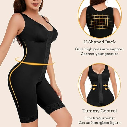 New Women Full Body Sleeveless Colombian Girdle Bodysuit