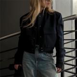 Women's Fashion Stand-Up Collar Coat