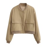 Women's Fashion Stand-Up Collar Coat