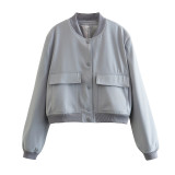 Women's Fashion Stand-Up Collar Coat