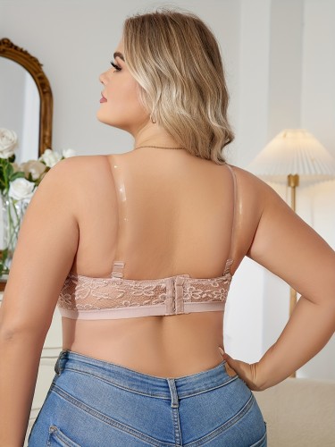 Sexy Lace Backless Breathable Bra Front Buckle Underwear