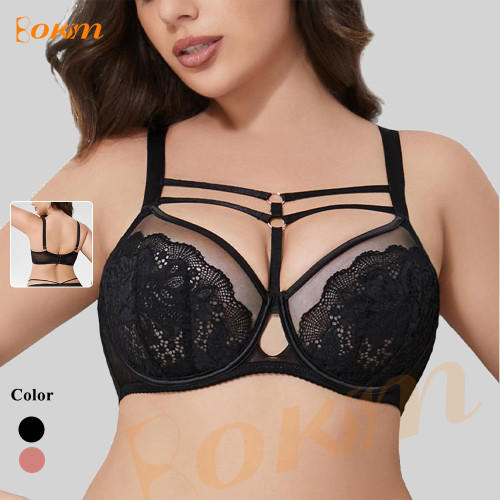 Sexy Minimizer Lace Bra for Women Slim Thin Padded Bra