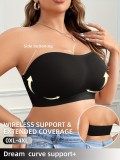 Summer Strapless Bra Side Buckle Plus Size Thin Comfortable Bra