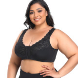 Wireless Plus Size Bra Front Closure Minimizer Underwear