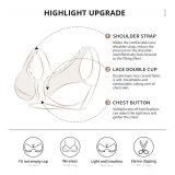 Wireless Plus Size Bra Front Closure Minimizer Underwear