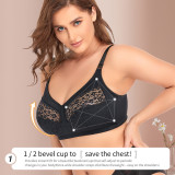Plus Size Everyday Bra BCDEF Cups Comfort Lace