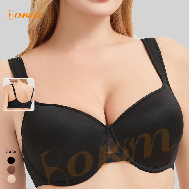 Underwear for Women Minimizer Seamless Gathered Bra