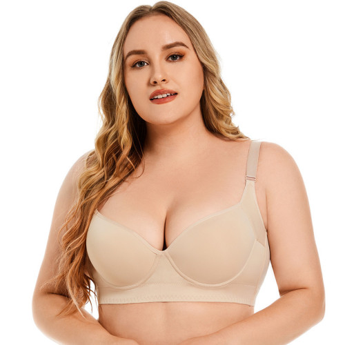 New Plus Size Comfortable Underwear Gathered Anti-Sagging Bra