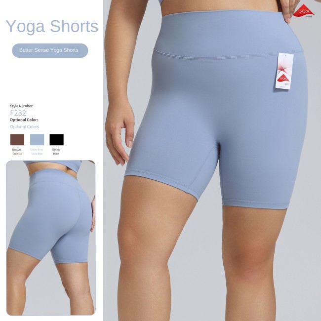 Large size Lycra yoga suit high elastic nude tight sportswear women's lulu same style fitness suit