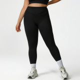 Nude training yoga pants peach hip sports tight nine-point pants high waist abdomen running fitness pants