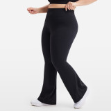 High waist, tummy-controlling, high elasticity, hip-lifting, high-height, breathable wide-leg yoga pants