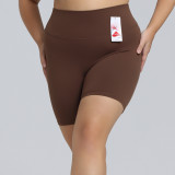 Large size Lycra yoga suit high elastic nude tight sportswear women's lulu same style fitness suit
