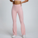 Large size bell-bottom pants high waist hip lift yoga nude large size yoga clothes 300 pounds large size fitness yoga pants
