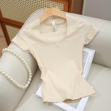 Summer Breathable Slim Fit Cotton Jersey T-shirt