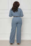 New Style: Long-sleeved Pants Women's Denim Two-Piece Suit