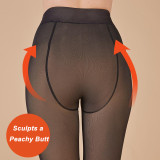 Women's High-Quality Fleece-Lined Sheer Leggings Plus Size One-Piece Leggings for Winter & Autumn