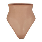 Women's High-Waist Tummy Control Shapewear Thong:Seamless Slimming Breathable for All-Day Comfort