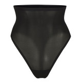 Women's High-Waist Tummy Control Shapewear Thong:Seamless Slimming Breathable for All-Day Comfort