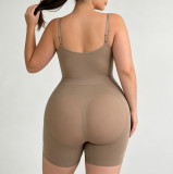 Breathable Open Back Tummy Control Butt Lifting Seamless Body Shaper