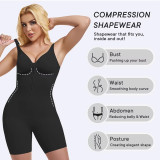 Seamless Tummy Control Shapewear Bodysuit with Shorts – Butt Lifting Full Body Shaper Zip Front Compression Romper
