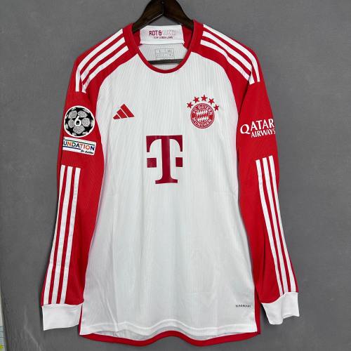 23-24 Bayern home long-sleeved fans