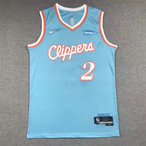 Los Angeles Clippers Kawhi Leonard basketball jersey light blue