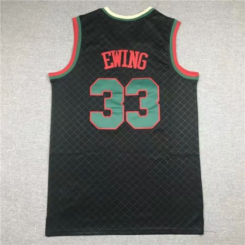 New York Knicks Patrick Ewing basketball jersey black