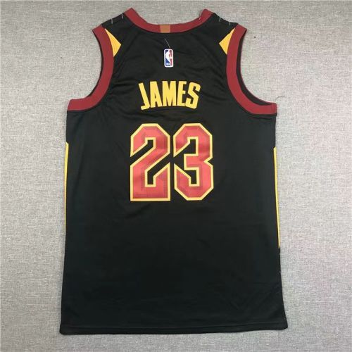 LeBron James #23 Cleveland Cavs basketball jersey black