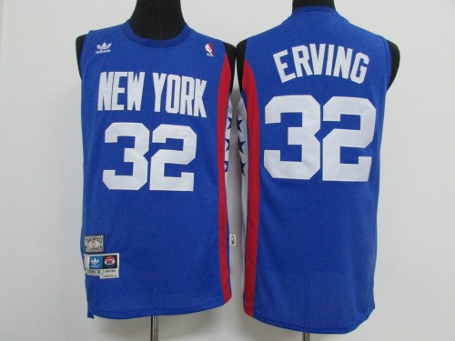 Julius Erving Dr. J New York Nets basketball jersey blue