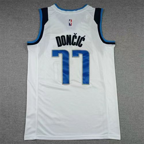 Dallas Mavericks Luca Doncic basketball jersey white