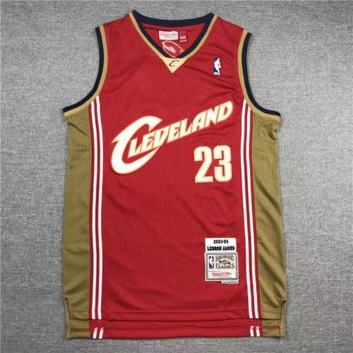 LeBron James #23 Cleveland Cavs basketball jersey red