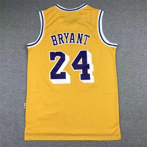 Los Angeles Lakers Kobe Bryant basketball jersey yellow