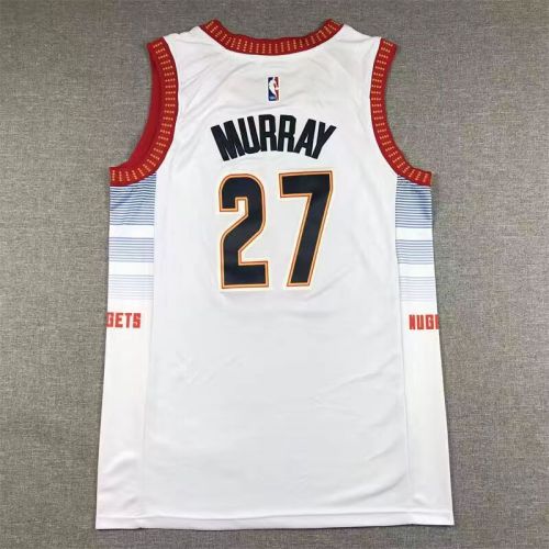 Denver Nuggets Jamal Murray basketball jersey white