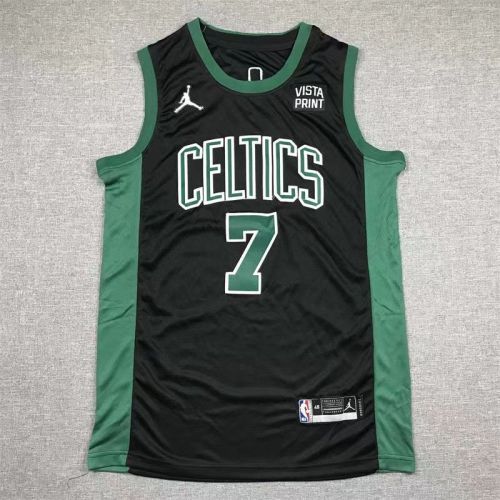 Boston Celtics  jaylen brown basketball jersey black