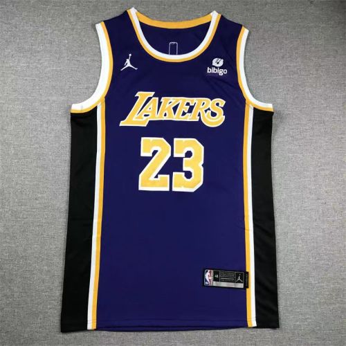 Los Angeles Lakers Lebron James 23# basketball jersey Purple