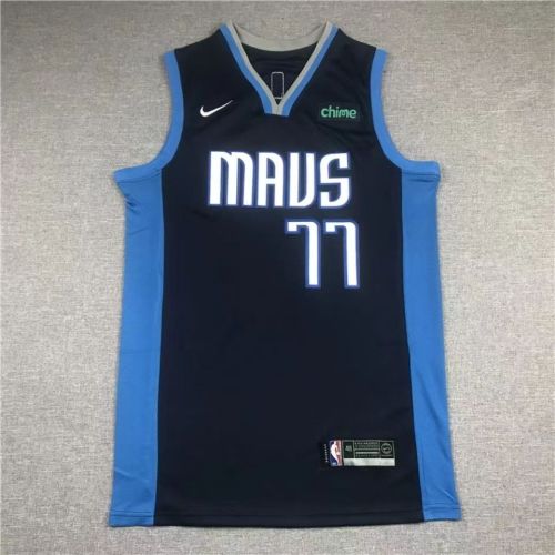 Dallas Mavericks Luca Doncic basketball jersey black