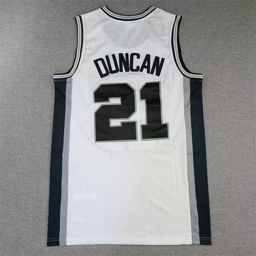 San Antonio Spurs  Tim Duncan basketball jersey white